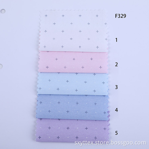 Impression de tissu de chemise faite sur commande d&#39;Oxford de polyester de coton